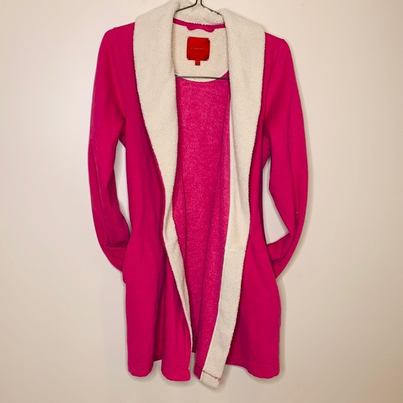 Victoria's Secret Other - Victoria’s Secret | Pink White Trimmed Robe |Oversized FLUFFY Comfort House Coat